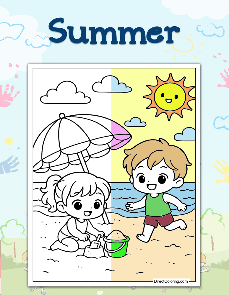 Summer Coloring Pages